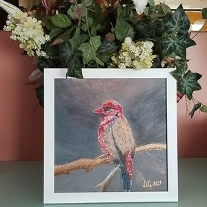 Art Painting " a Bird on a branch"